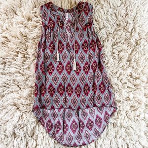 🔥3/$25 XHILIRATION Boho High Low Top NWOT